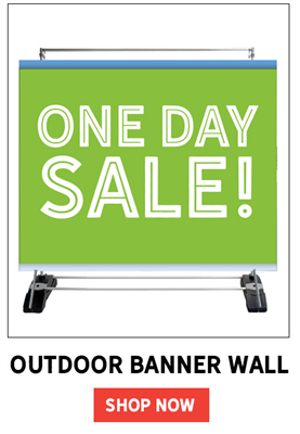 Single-Sided Outdoor Banner Wall