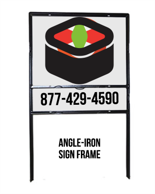 Angle Iron Metal Lawn Sign 36" x 24"