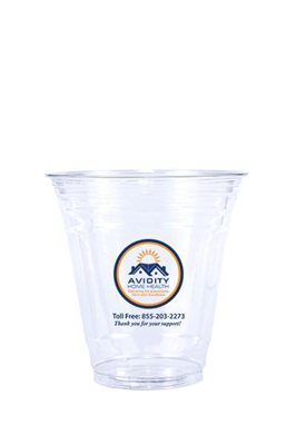 12 oz Printed Clear Plastic PET Cup